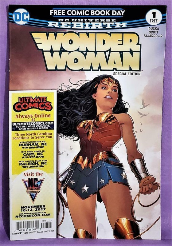 DC Rebirth WONDER WOMAN #1 FCBD Special Edition Nicola Scott (DC, 2017)!