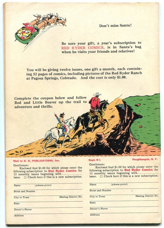 Red Ryder #78  1950 - Dell  -FN+ - Comic Book