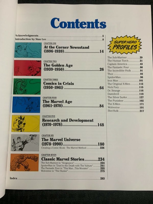 1991 Five Fabulous Decades MARVEL COMICS by Les Daniels HC/DJ NM/VF Abradale