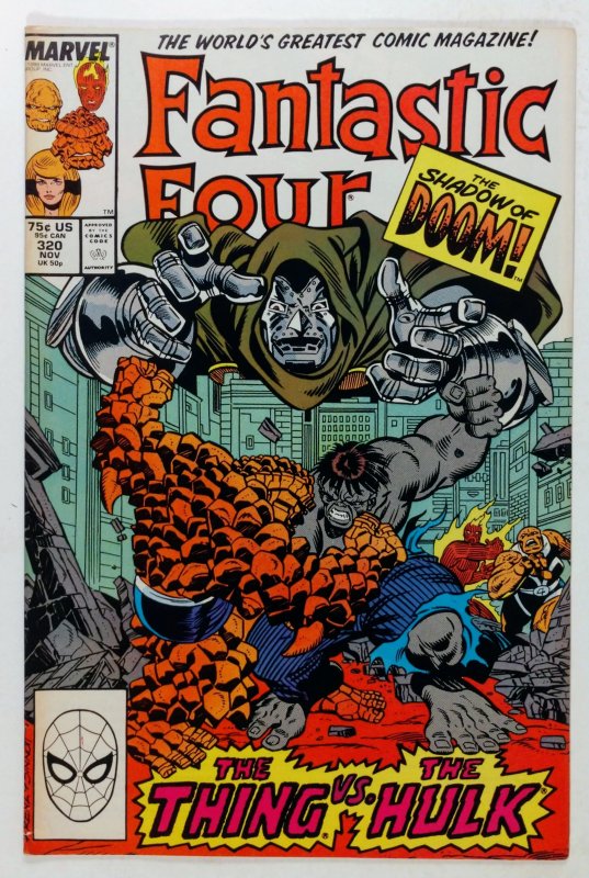 Fantastic Four #320 (1988) Cover art featuring Doctor Doom