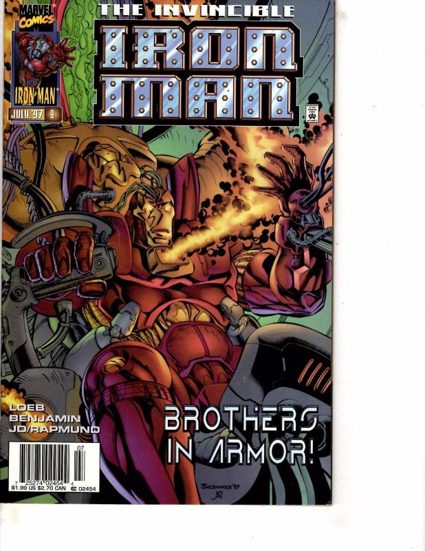 Lot Of 5 Iron Man Marvel Comic Books #5 6 7 8 9 Thor   DC1