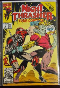 Night Thrasher: Four Control #3 Newsstand Edition (1992)