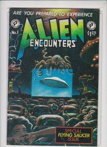 ALIEN ENCOUNTERS #1 FANTACO PUB. 1981 VF / NEVER READ