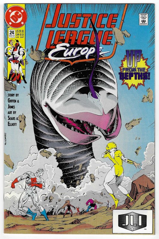 Justice League Europe #24 Direct Edition (1991)