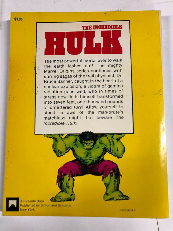 INCREDIBLE HULK by Stan Lee, JACK KIRBY et  Marvel Fireside Simon & Shuster 1978