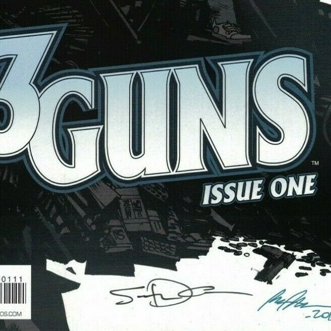 3 Guns #1 VF/NM signed by Steven Grant - Boom Studios 2013 - sequel to 2 Guns