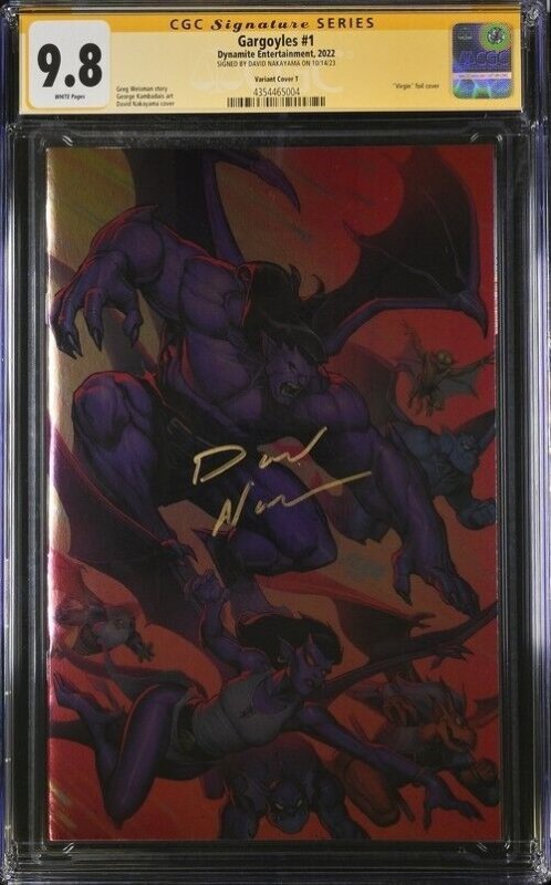 Gargoyles (2022) #1 (CGC 9.8 SS) signed David Nakayama *Variant Cover T Census=5