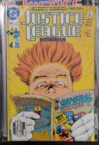 JUSTICE LEAGUE AMERICA  # 46 1991 DC COMICS  GIFFEN +DEMATTEIS GLORY BOUND