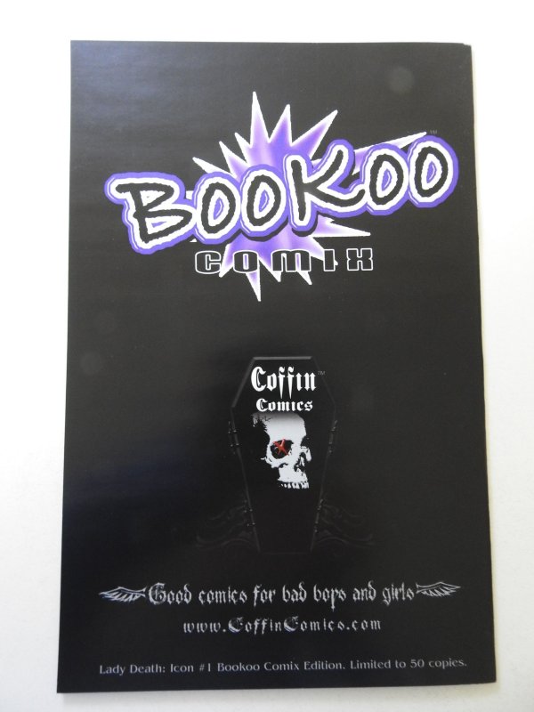 Lady Death Icon #1 BooKoo Comix Edition NM- Condition! Signed W/ COA!