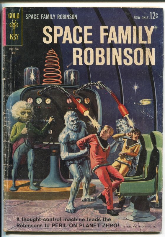 SPACE FAMILY ROBINSON #3 1963-GOLD KEY-LOST IN SPACE-FLYING SAUCER-vg minus