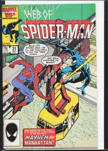 Web of Spider-Man #21 (1986) Spider-Man