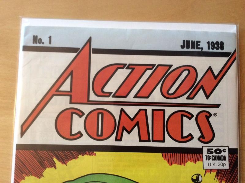 ACTION COMICS 1, HIGH GRADE - SEE PICS, 1988 ANNIVERSARY REPRINT, 1ST SUPERMAN