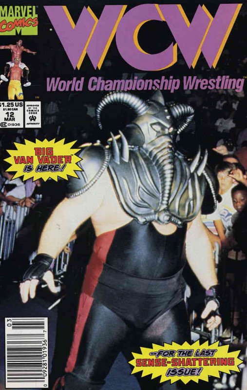 WCW World Championship Wrestling #12 (Newsstand) FN ; Marvel | Big Van Vader