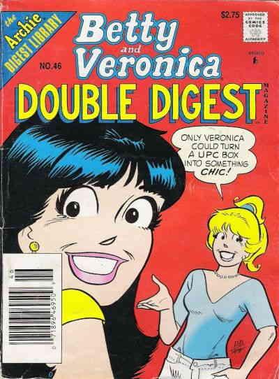 Betty and Veronica Double Digest #46 GD ; Archie | low grade comic Lisa Frank Ba