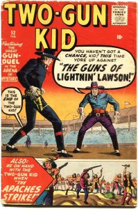 TWO-GUN KID #52-JACK KIRBY-STEVE DITKO-JOHN SEVERIN-STAN LEE-ORIGIN-1960-ATLAS