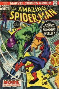 The Amazing Spider-Man #120 (1973) Incredible Hulk Comic Book VG+ 4.5