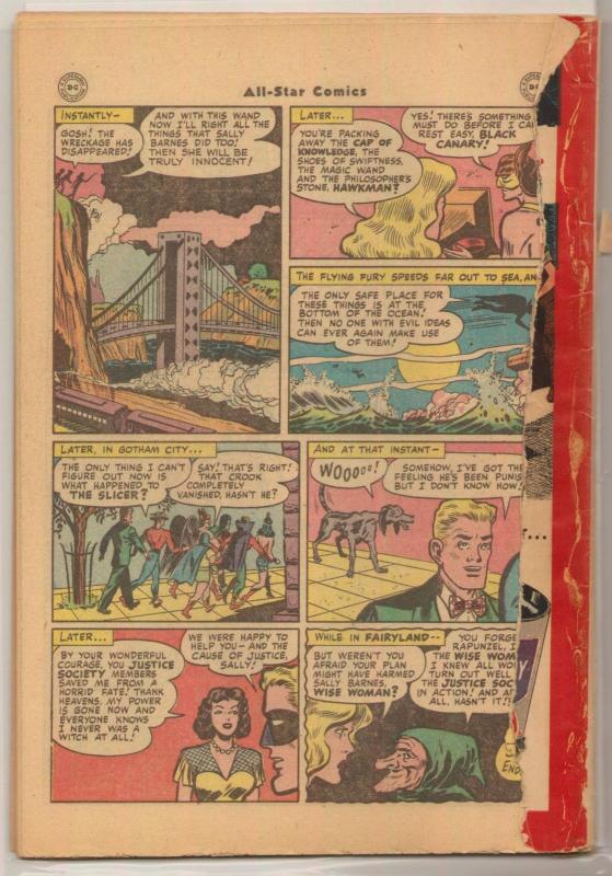 ALL STAR COMICS #39 Grade PR 40pg complete JSA Story but no back up stories 1948