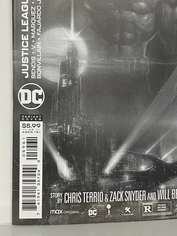 JUSTICE LEAGUE #59 1:25 Liam Sharp Incentive SNYDER CUT VARIANT IN HAND SHIP NOW