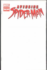 Avenging Spider-Man #1 Blank Cover (2012) Red Hulk