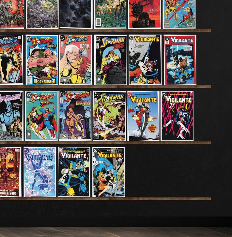 Huge Lot 150+ Comics with Swamp Thing, Vigilante, Starman, Firebrand & More!