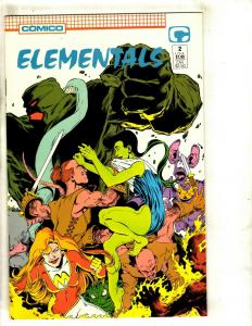 Lot Of 7 Elementals Comico Comic Books # 1 2 3 16 17 War Won Swimsuit 1996 JF17