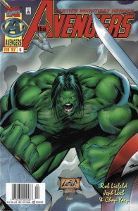 Avengers (Vol. 2) #4 (Newsstand) VG ; Marvel | low grade comic Heroes Reborn Hul