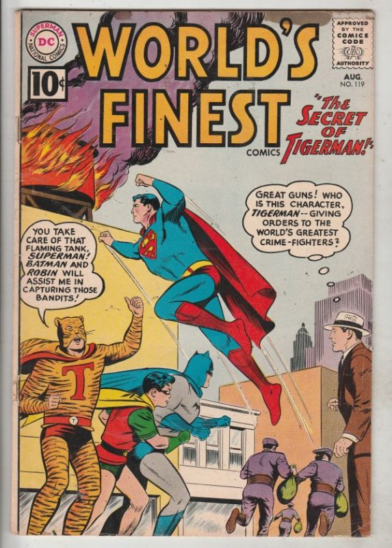 World's Finest #119 (Aug-61) FN/VF Mid-High-Grade Superman, Batman, Robin