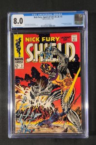 Nick Fury, Agent of S.H.I.E.L.D. #2 - 1st App Centurius (CGC 8.0) 1968