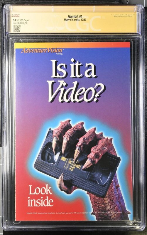 Gambit (1993) # 1 (CGC 9.8 SS) Signed Lee Weeks * Marvel Comics * Howard Mackie