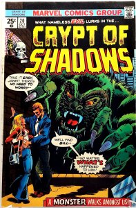 CRYPT OF SHADOWS #20 (1975) KIRBY DITKO ART MARVEL VG/FN 5.0