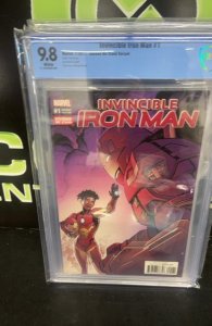 Invincible Iron Man #1 CBCS 9.8 Incentive Raney 'Divided We Stand' ...