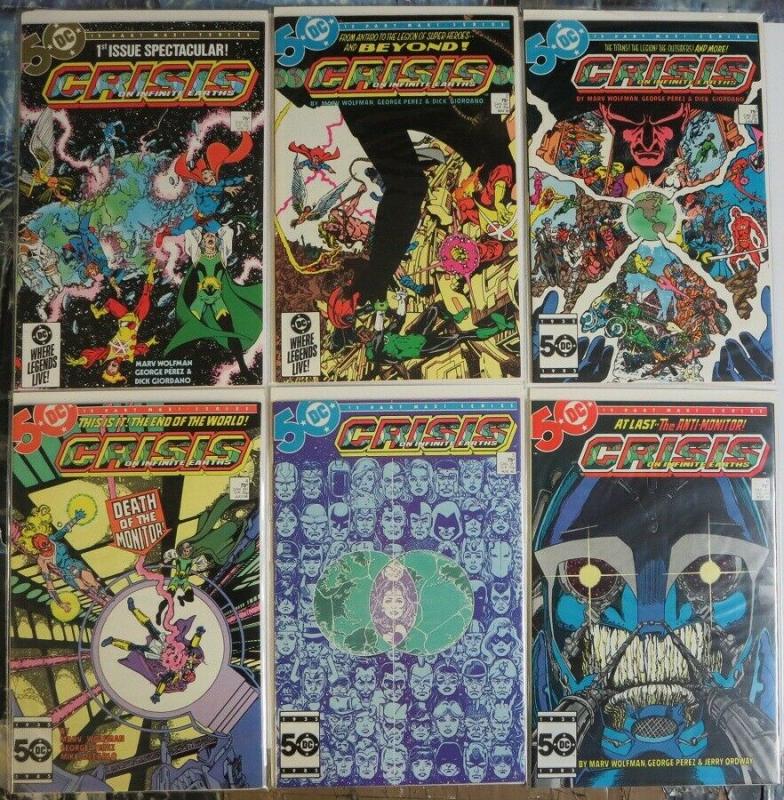 CRISIS ON INFINITE EARTHS 1-12  COMPLETE 1985 CLASSIC