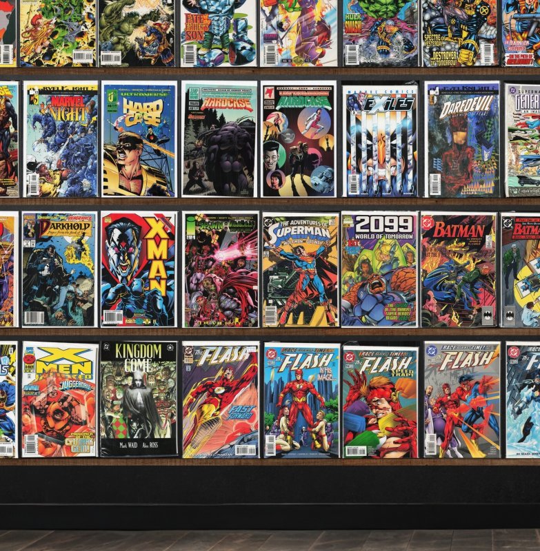 Huge Lot 150+ Comics with X-Man, Green Lantern, Hardcase, The Flash & More!
