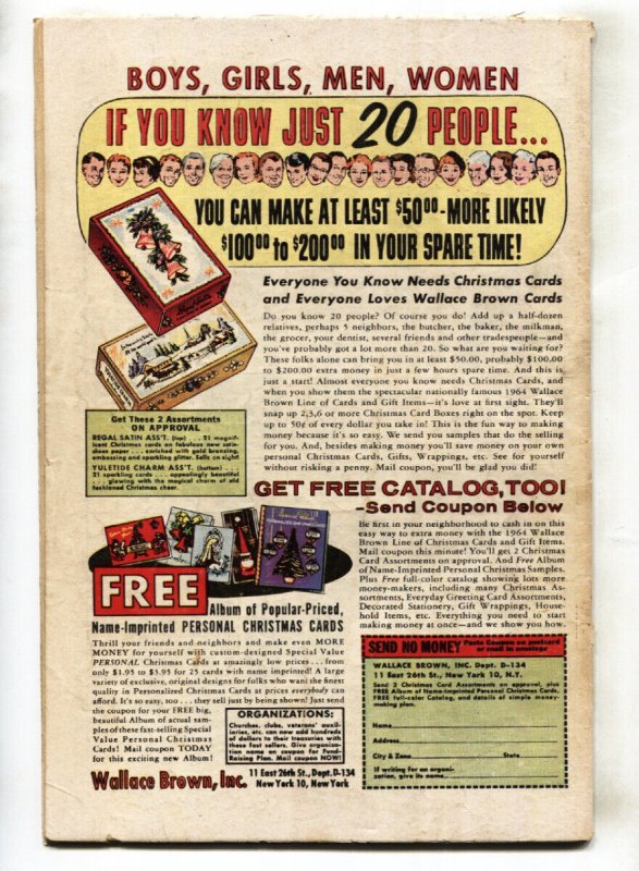 STRANGE TALES #124 comic book 1964-DR STRANGE--HUMAN TORCH THING 