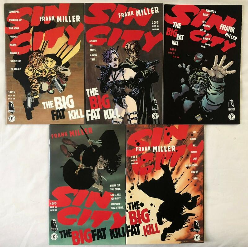 SIN CITY: BIG FAT KILL - COMPLETE Five Issue Lot - #1, 2, 3, 4, & 5- Miller