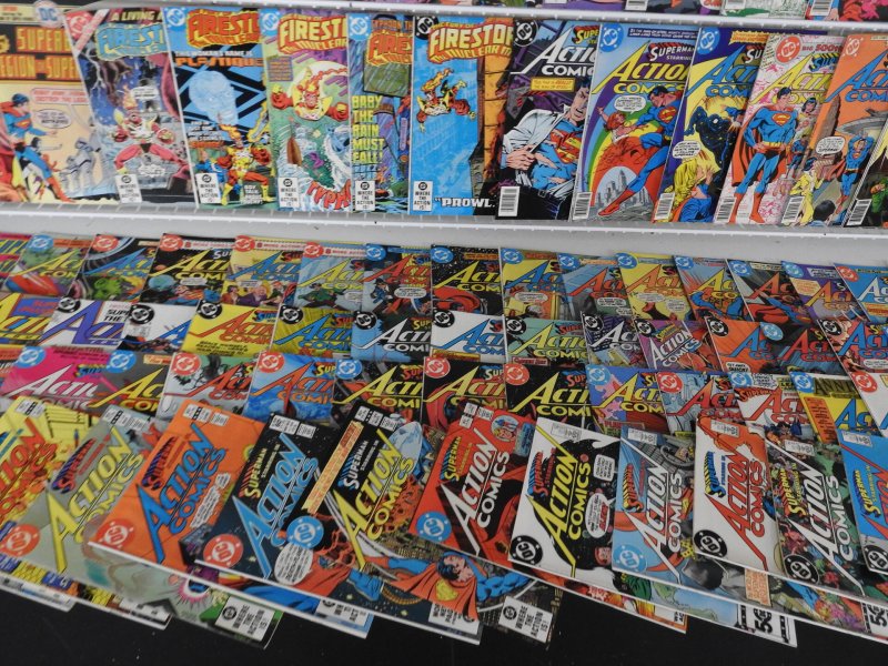 Huge Lot 190+ Comics W/ Wonder Woman, Action Comics, Batman, +More! Avg VF- Cond