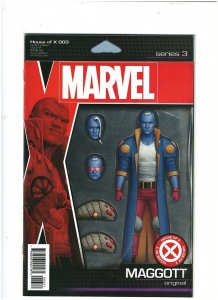 House of X #3 Marvel 2019 X-Men Maggott Action Figure Variant NM- 9.2