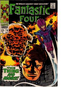 FANTASTIC FOUR #59,75,78 (3 ISSUE LOT) $25.00