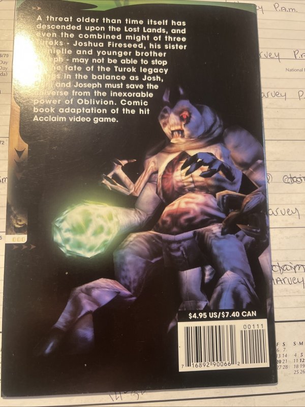 Turok 3: Shadow of Oblivion #1 Acclaim VF/NM 9.0