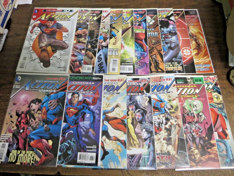 ACTION COMICS #0-8, 10-18 + Annual 1 Superman DC Comics Books New 52 VF-NM B&B