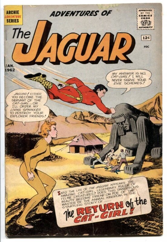 Adventures of the Jaguar #4 1962- Archie comics- Cat-girl G