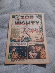 Zor the Mighty #2 1946 coverless golden age Jungle Batman