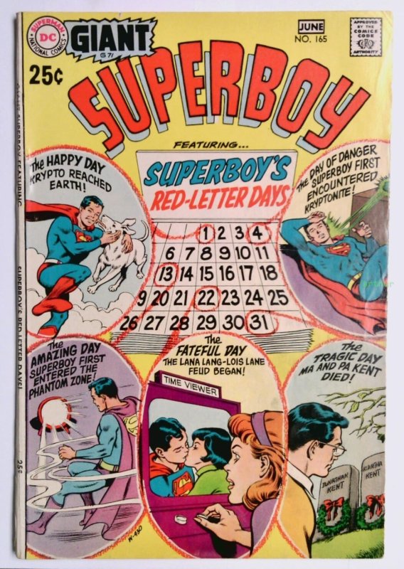 Superboy #165 (May-Jun 1970, DC) VG