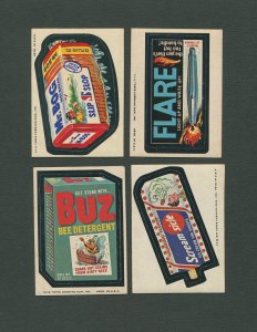 1974, 1975 Wacky Packs Lot of 4  EX-EXMT