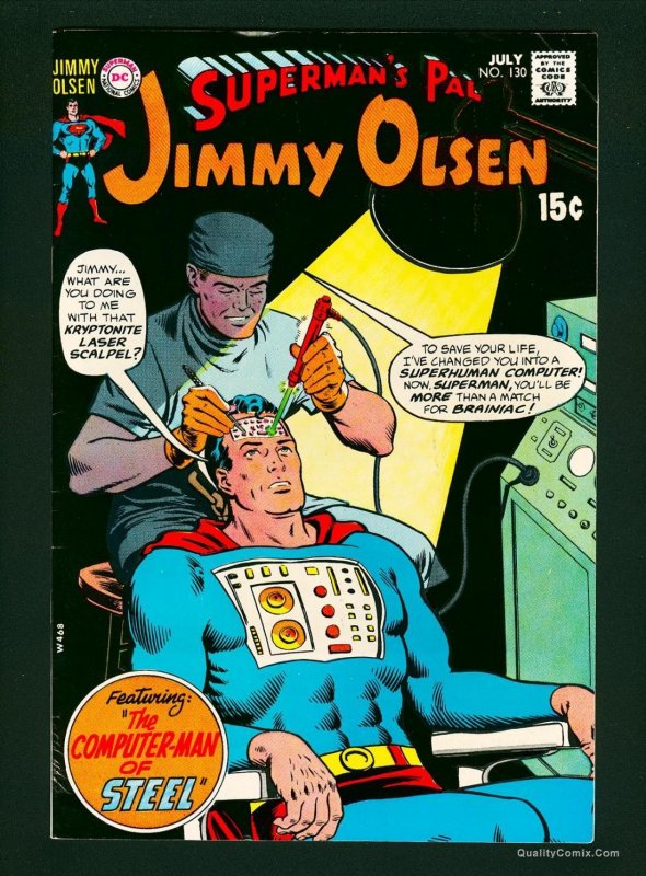 Superman's Pal, Jimmy Olsen #130 FN/VF 7.0 White Pages