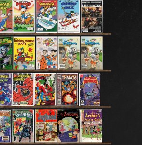 Huge Lot 120+ Comics with Donald Duck, Superman, Captain America & More!