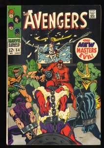 Avengers #54 VG/FN 5.0 1st New Masters of Evil!