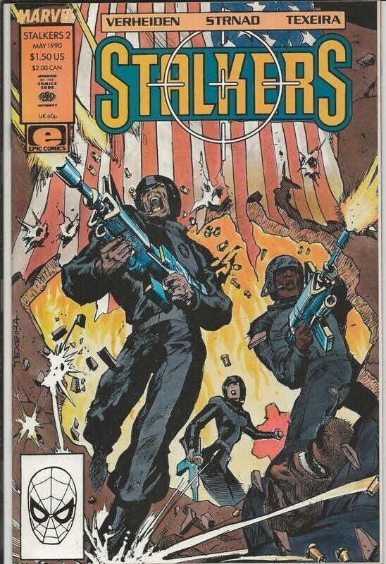 Stalkers #2 ORIGINAL Vintage 1990 Marvel Comics