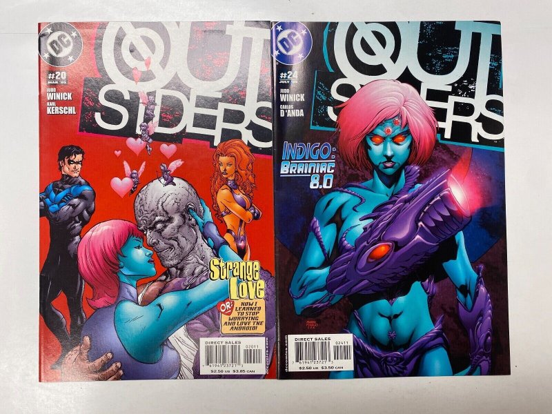 4 Outsiders DC comic books #20 24 25 27 69 KM17