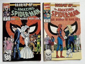 (1991) What If? #20-21 Spiderman marries Black Cat! Mary Jane!